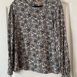 Soyaconcept Elegant Floral Blouse - Black, Blue, Cream Bought in Ireland